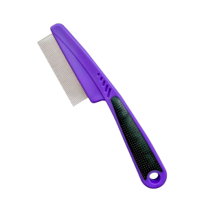 Flea Comb with Rubber Handle