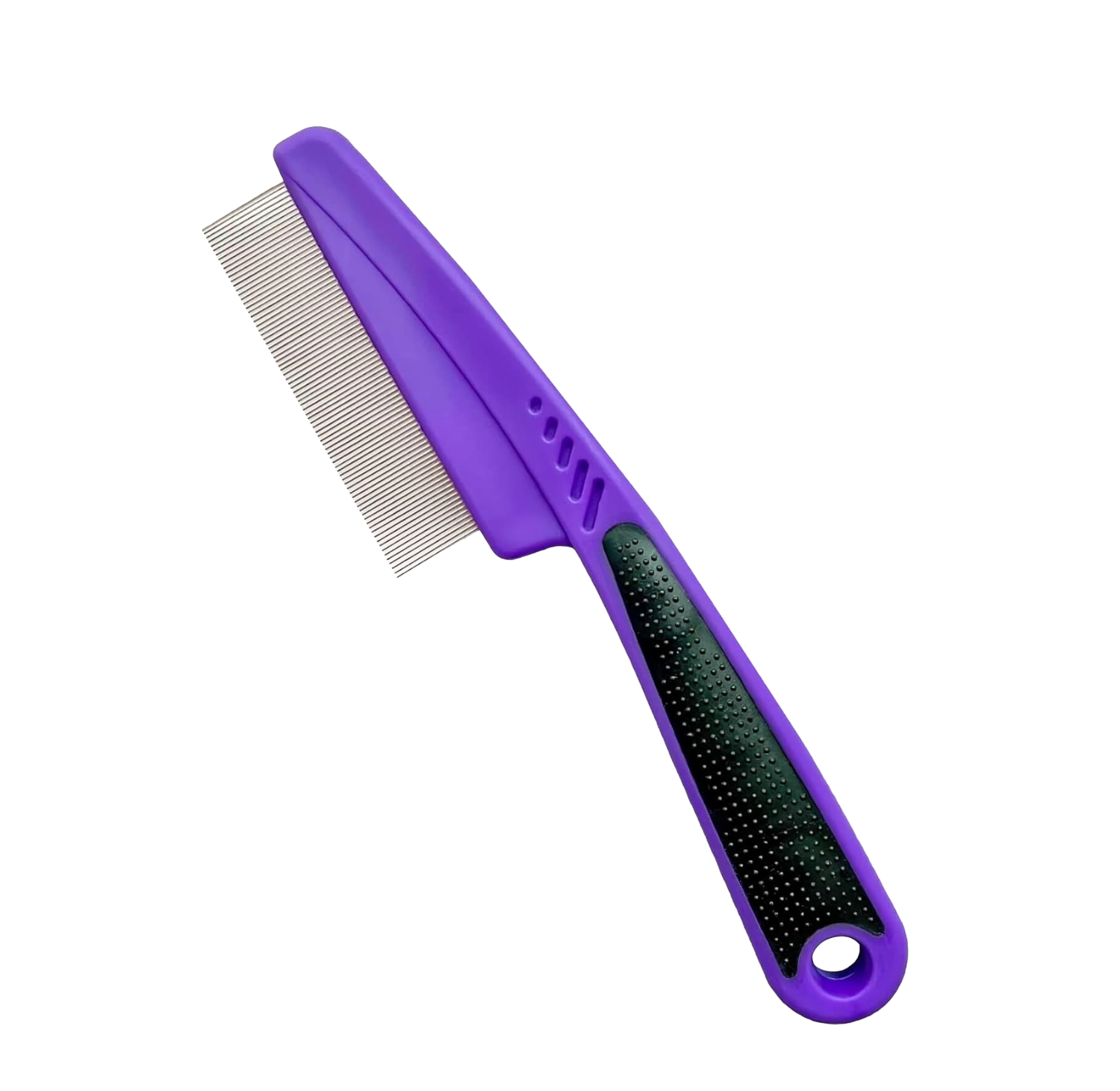 Flea Comb with Rubber Handle