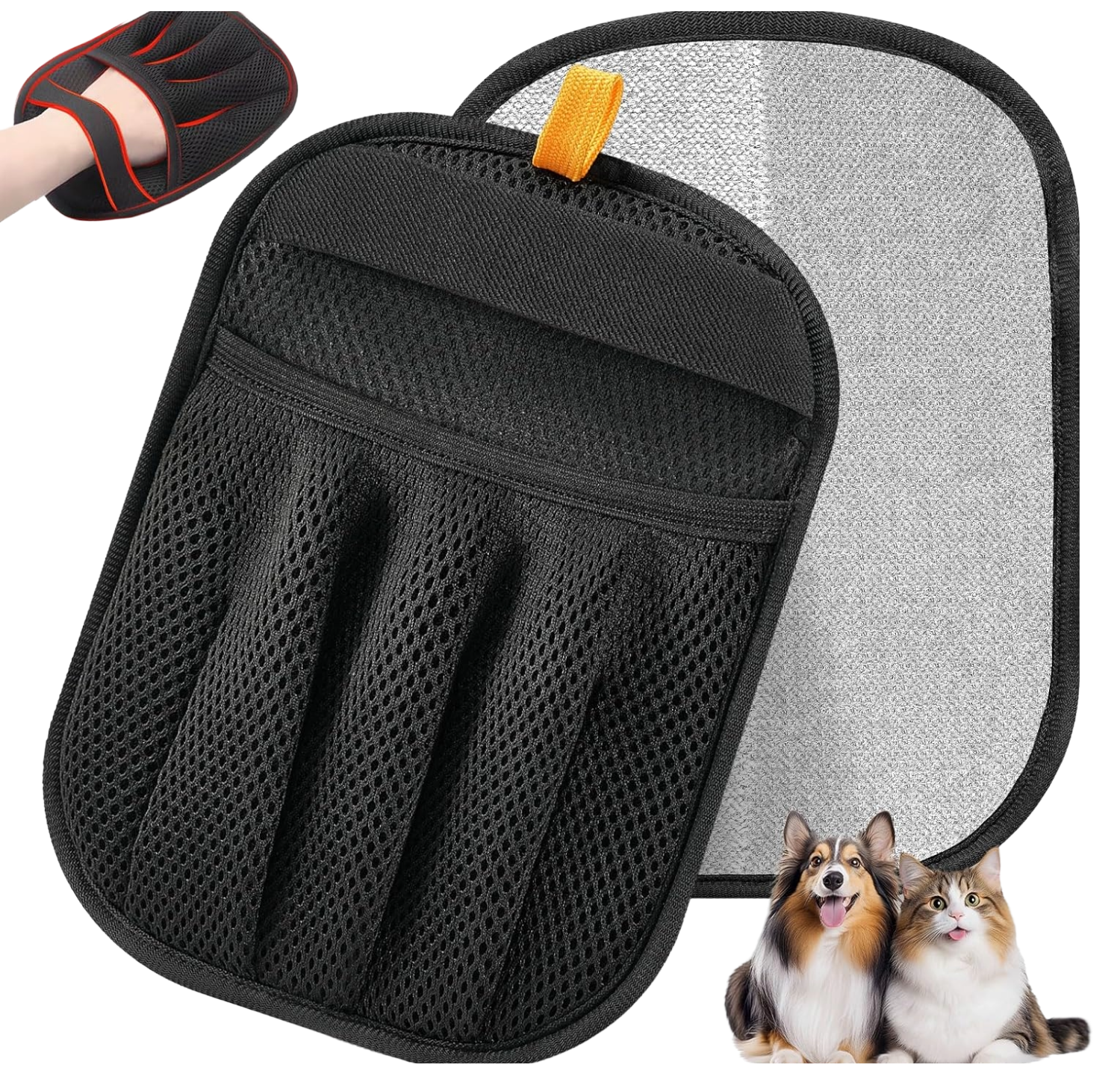 Pet Hair Removal Glove for Cats & Dogs